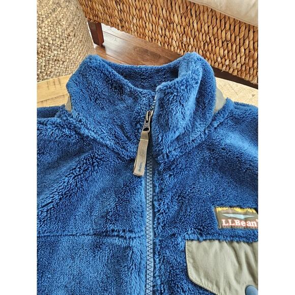 L.L Bean High Pile Fleece Vest Women’s Size XS Blue Outdoors Hiking Pockets - Picture 4 of 12